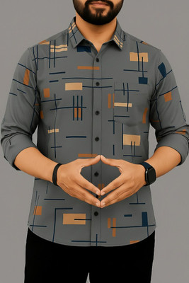 Solbiza Men Self Design Casual Multicolor Shirt