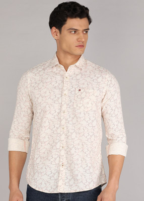 KILLER Men Printed Casual White Shirt