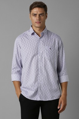 LOUIS PHILIPPE Men Striped Casual Purple Shirt