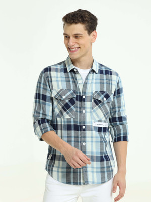 Estilocus Men Checkered Casual Multicolor Shirt