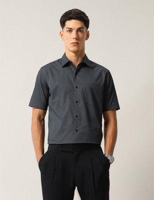 ARROW Men Solid Formal Black Shirt