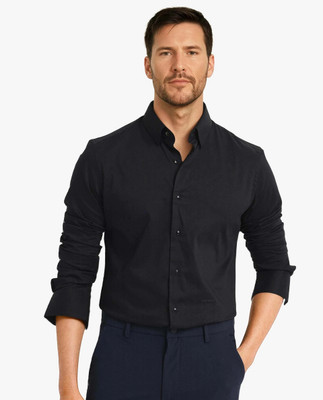 RARE RABBIT Men Solid Casual Black Shirt