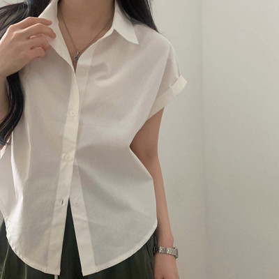 OUTZIDR Women Solid Casual White Shirt