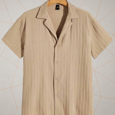 Nita creation Men Solid Formal Gold Shirt