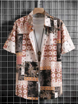 SANBROS Men Printed Casual Multicolor Shirt
