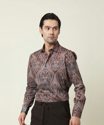 RARE RABBIT Men Printed Casual Multicolor Shirt
