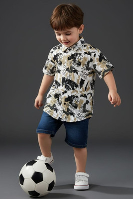 tooidde Boys Printed Casual Multicolor Shirt