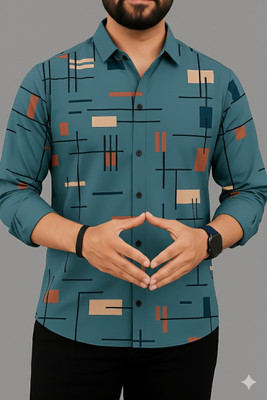 Solbiza Men Self Design Casual Multicolor Shirt