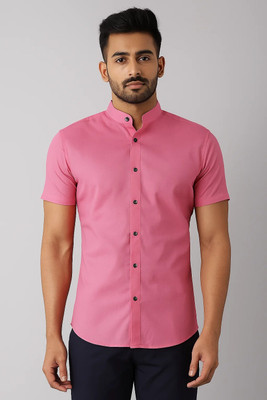 RANGFIT Men Solid Formal Pink Shirt