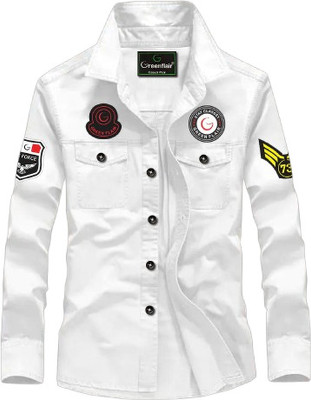 GreenFlair Men Solid Casual Multicolor Shirt