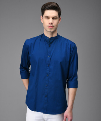 Pactimo Men Solid Formal Blue, Red Shirt