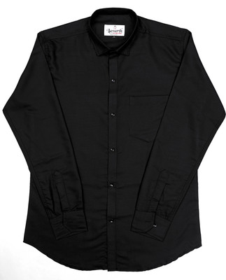 Style Nest Men Solid Formal Black Shirt