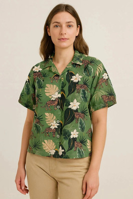 GLENZI Women Printed Casual Multicolor Shirt