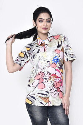 RAPL BHARAT Women Printed Casual Multicolor Shirt