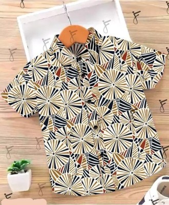 AAKA Boys Printed Casual Multicolor Shirt