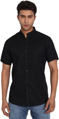 Vida Loca Men Solid Casual Black Shirt