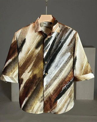 Hityyani Men Dyed/Ombre Formal White Shirt