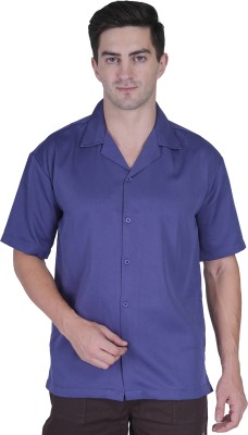 BAGGYBEAR Men & Women Solid Formal Blue Shirt