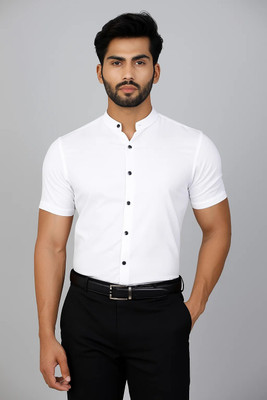 RAREMARK Men Solid Formal White Shirt