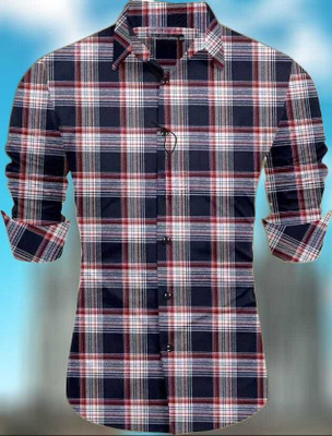 New4u creation Men Checkered Formal Multicolor Shirt