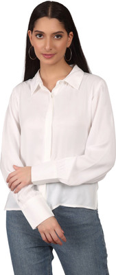 MODYNE Women Solid Formal Pink Shirt