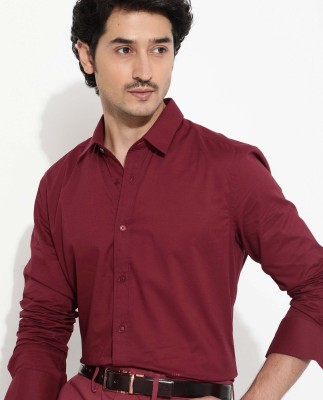 RARE RABBIT Men Solid Casual Red Shirt