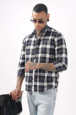 BS BLUE SQUAD Men Checkered Casual Multicolor Shirt