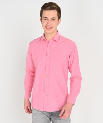 SPARKY Men Solid Casual Pink Shirt