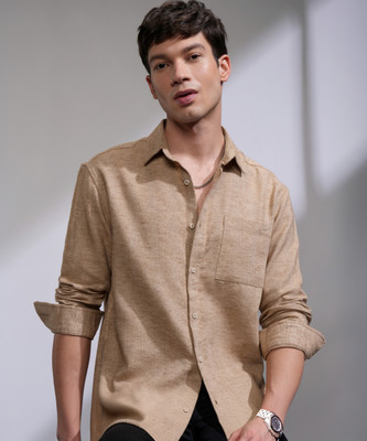 HIGHLANDER Men Self Design Casual Multicolor Shirt