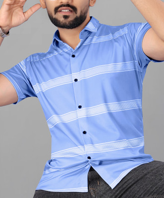 COMBRAIDED Men Striped Casual Multicolor Shirt
