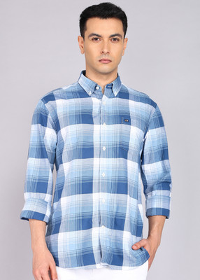 Arrow Sport Men Checkered Casual Blue Shirt