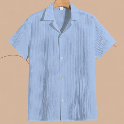 Nita creation Men Self Design, Striped Formal Gold Shirt