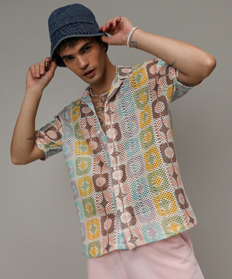 CAMPUS SUTRA Men Printed Casual Multicolor Shirt