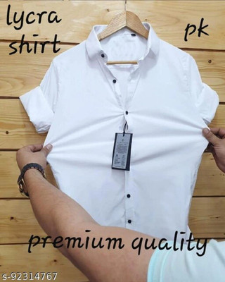 UNIFAV Men Self Design Casual Black Shirt
