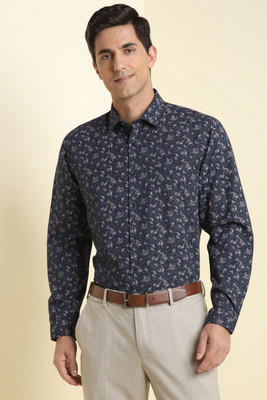 Allen Solly Men Printed Formal Dark Blue Shirt