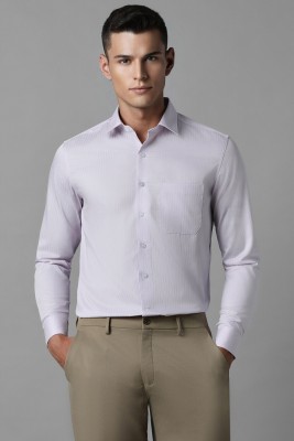 LOUIS PHILIPPE Men Striped Formal Purple Shirt