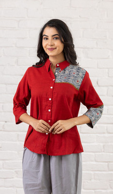 Hunar Women Printed Casual Multicolor Shirt