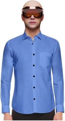 Yaara fashion Men Solid Casual Light Blue Shirt