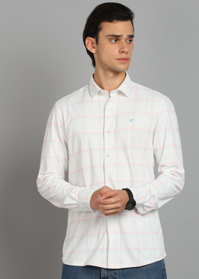 KILLER Men Checkered Casual Pink Shirt