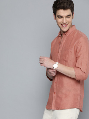 Mast & Harbour Men Solid Casual Brown Shirt