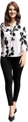 KAUTAQI Women Floral Print Casual Multicolor Shirt