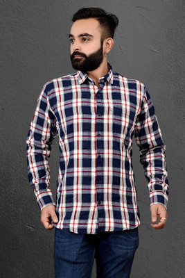 VK WINTER WEAR Men Checkered Casual Multicolor Shirt