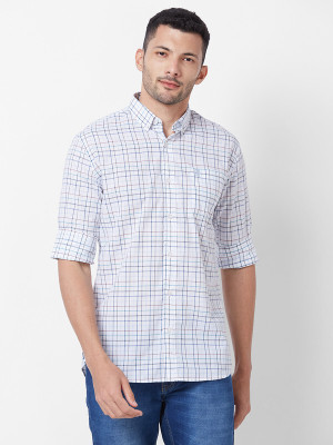 GIORDANO Men Checkered Casual Multicolor Shirt