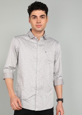 Allen Solly Men Floral Print Casual Grey Shirt