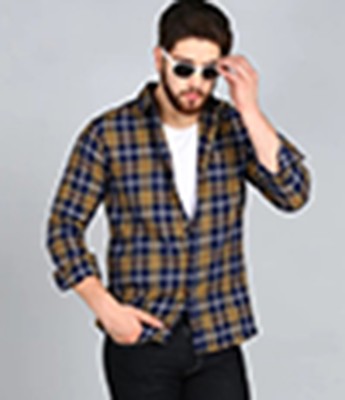 Indi Hemp Men Checkered Casual Multicolor Shirt