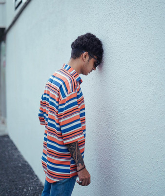 ristey Men Color Block Casual Multicolor Shirt