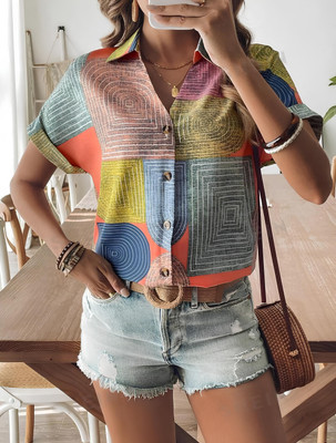 GUFRINA Women Printed Casual Multicolor Shirt