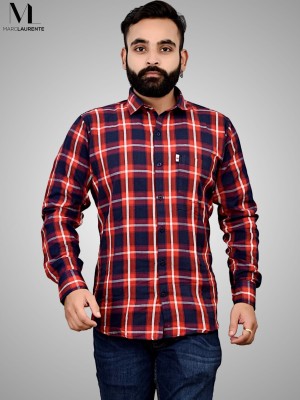 Marc Laurent Men Checkered Casual Multicolor Shirt