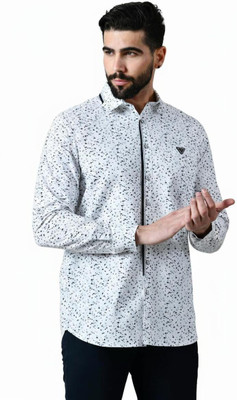 Pier Men Printed Casual White Shirt