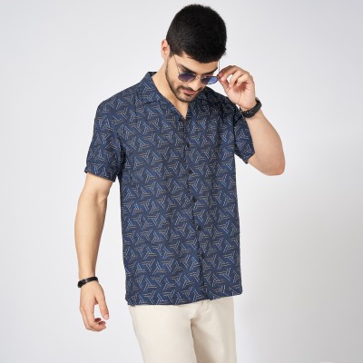 Byford by Pantaloons Men Printed Casual Black Shirt